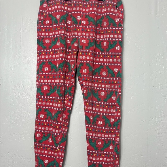 Festive Dinosaur Print Leggings - Picture 1 of 3